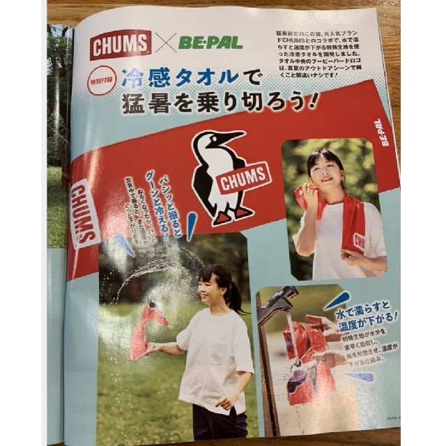 CHUMS(チャムス)のBE-PAL 8月号 特別付録付 スポーツ/アウトドアのアウトドア(その他)の商品写真