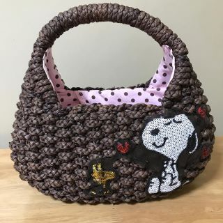 スヌーピー(SNOOPY)のスヌーピー　カゴバッグ　LDS ピーナッツ　(エコバッグ)