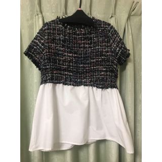 ザラ(ZARA)の専用★ZARA ツイードトップス(シャツ/ブラウス(半袖/袖なし))