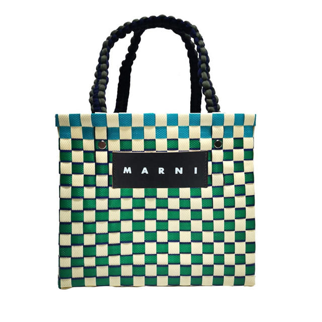 MARNI マルニ ジャージーハンドル ピクニックバッグ ミニ ボルドー