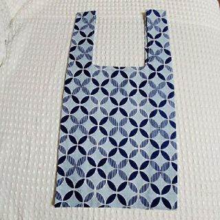 an＊様　専用　七宝柄　手ぬぐい　コンビニサイズ　エコバッグ　青(エコバッグ)