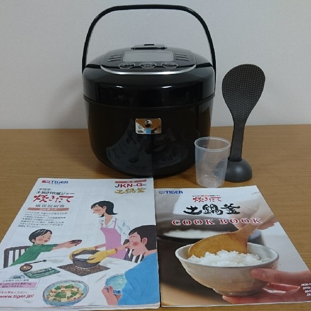 素晴らしい TIGER - タイガー土鍋IH炊飯ジャーJKN-G100炊飯容量5.5合炊き2018年製造 炊飯器