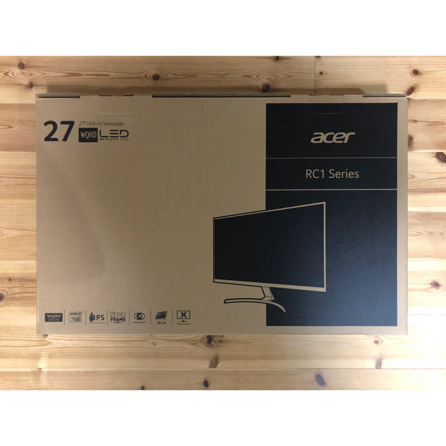 Acer(エイサー)のAcer RC271Usmidpx 27インチWQHD(2560 x 1440) スマホ/家電/カメラのPC/タブレット(ディスプレイ)の商品写真