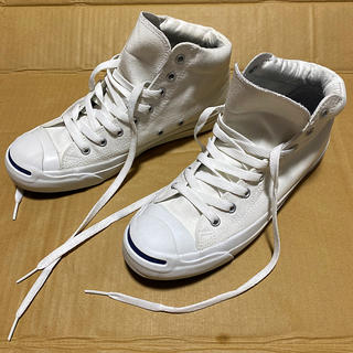 コンバース(CONVERSE)のジャックパーセル  converse スニーカー　ホワイト　白　25.5cm 靴(スニーカー)