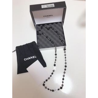 シャネル(CHANEL)のお値下げ！未使用⭐️正規品シャネル　ブラックパール　ロングネックレス(ネックレス)