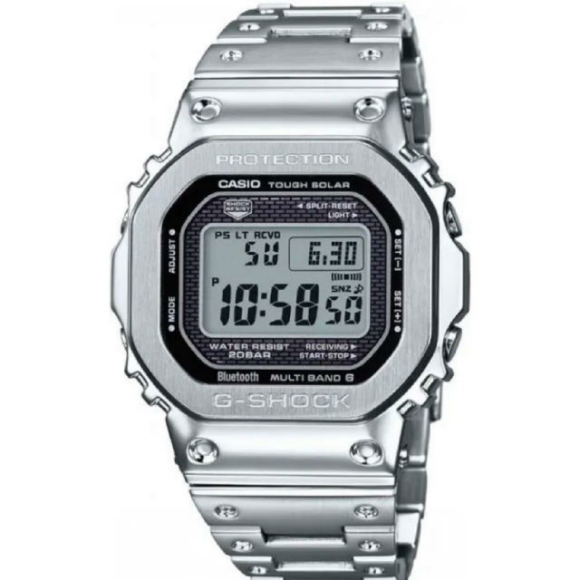 【新品未使用】G-SHOCK GMW B5000D-1JF フルメタルシルバー メンズの時計(腕時計(デジタル))の商品写真