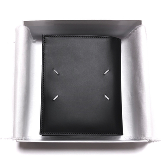 マルタンマルジェラ(Maison Martin Margiela)の正規品 メゾンマルジェラ ラージレザーウォレット ブラック マルジェラ 財布(折り財布)