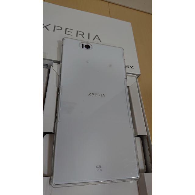 SONY(ソニー)のXperia Z Ultra 中古 ホワイト カバー付き スマホ/家電/カメラのスマホ/家電/カメラ その他(その他)の商品写真