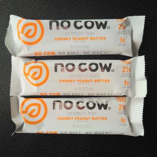 no cow プロテインバー/チャンキーピーナッツ味×3(プロテイン)