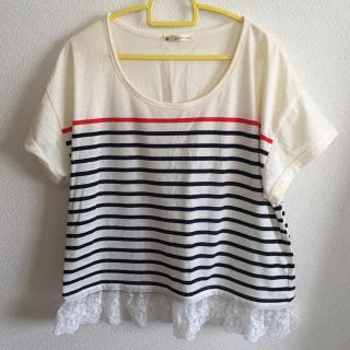 マジェスティックレゴン(MAJESTIC LEGON)のレース付きTシャツ(Tシャツ(半袖/袖なし))