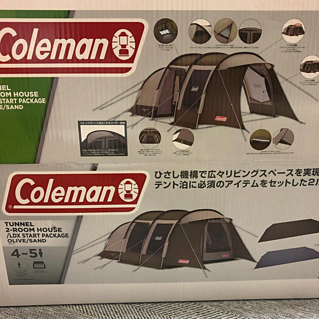 予約販売 Coleman （オリーブ/サンド） まい コールマン トンネル2