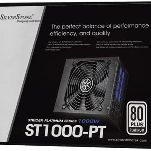SilverStone PC電源 1000W 80PLUS PLATINUM - PC周辺機器