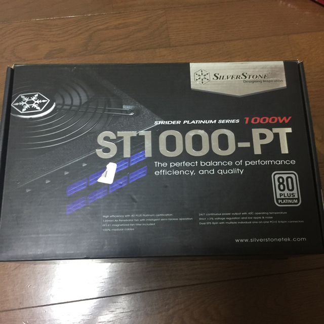 SilverStone PC電源 1000W 80PLUS PLATINUM - PC周辺機器