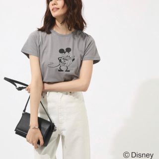 アズールバイマウジー(AZUL by moussy)の【最終値下げ】AZUL by moussy レディース　ディズニー　ミッキー　M(Tシャツ(半袖/袖なし))