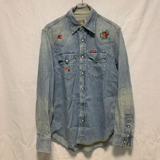 ヒステリックグラマー(HYSTERIC GLAMOUR)のHYSTERIC GLAMOUR デニムシャツ Mサイズ 中古(シャツ)