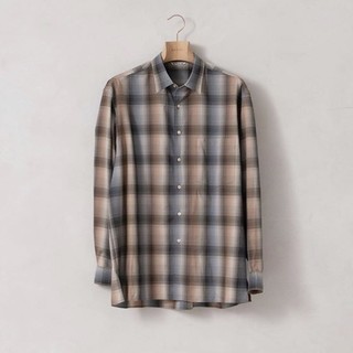 コモリ(COMOLI)のauralee super light wool check shirt(シャツ)