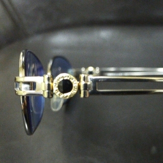 ブルガリ(BVLGARI)の正規品BVLGARI  K18オニキス  ブルブルフレーム眼鏡(サングラス/メガネ)