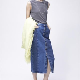 ロンハーマン(Ron Herman)のRH Vintage Patch Denim Skirt ロンハーマン (ひざ丈スカート)