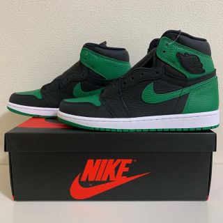 ナイキ(NIKE)のNIKE AIR JORDAN1 BLACK/PINE GREEN 26.0cm(スニーカー)