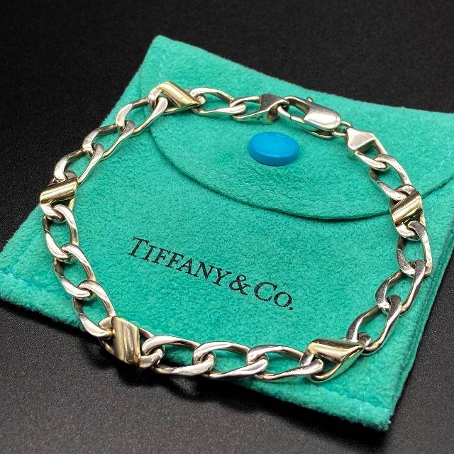 Tiffany & Co.(ティファニー)の希少 美品 ティファニー 喜平 コンビ ブレスレット JG50 メンズのアクセサリー(ブレスレット)の商品写真