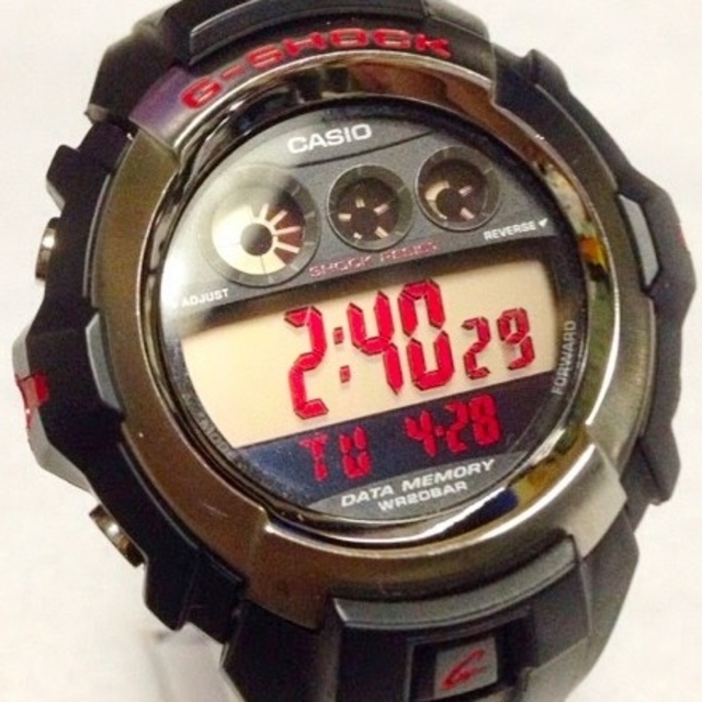 【赤液晶！】G-3000-1JF G-SHOCK Gショック 腕時計(デジタル)