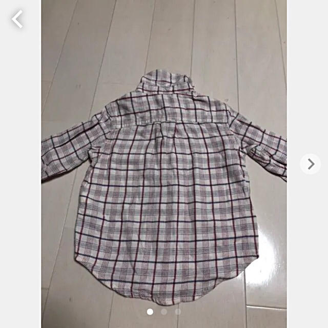 babyGAP(ベビーギャップ)のbabyGap  長袖チェックシャツ　 キッズ/ベビー/マタニティのベビー服(~85cm)(シャツ/カットソー)の商品写真