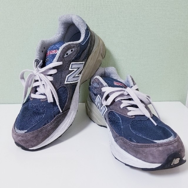 レア美品！　New Balance 990 USA 　グレー×ブラウン×ネイビー