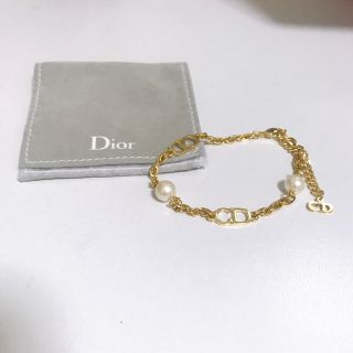 クリスチャンディオール(Christian Dior)のMy様　Christian Dior CDロゴパールチェーンブレスレット (ブレスレット/バングル)