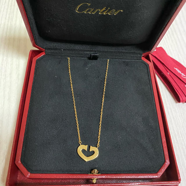 Cartier(カルティエ)のまひる様専用‼️‼️ カルティエ　Cハート　ネックレス レディースのアクセサリー(ネックレス)の商品写真