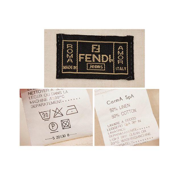 FENDI(フェンディ)のフェンディ FENDI 綿麻 ヴィンテージ ジャケット ブルゾン レディースのジャケット/アウター(ブルゾン)の商品写真