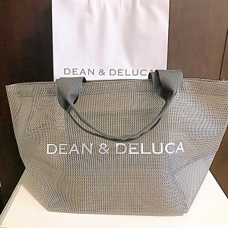 ディーンアンドデルーカ(DEAN & DELUCA)の新品未使用 ＊ DEAN&DELUCA メッシュトートバッグ シルバーS(トートバッグ)