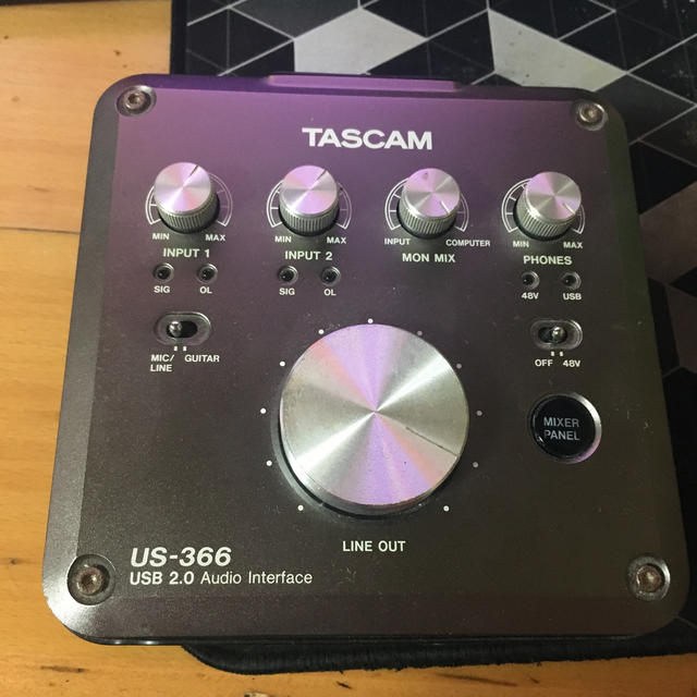 TASCAM     us-366 楽器のDTM/DAW(オーディオインターフェイス)の商品写真