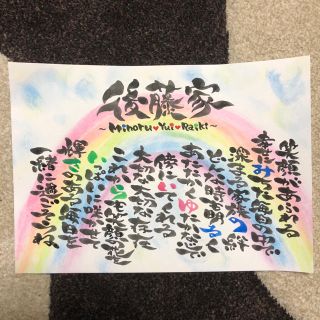 期間限定値引き❤︎名前ポエム 名前フレーム 命名書き プロフ必ず読んでください(オーダーメイド)