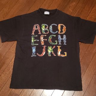 古着　カエル文字Tシャツ L(Tシャツ(半袖/袖なし))