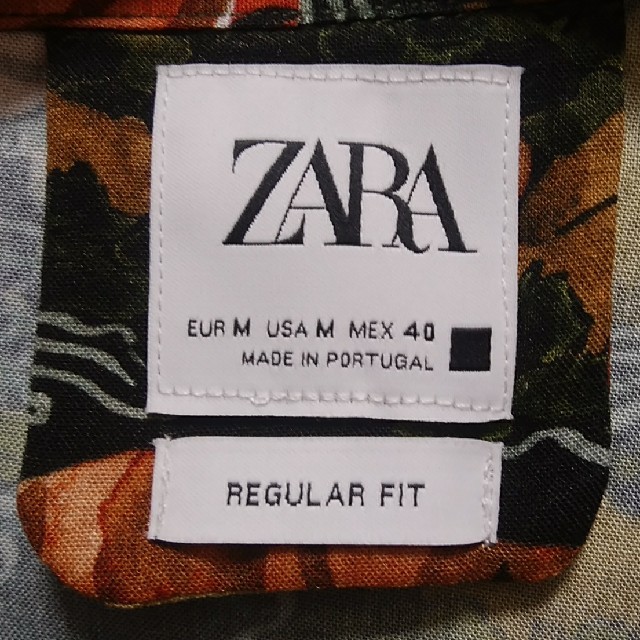 新品 ZARA 虎柄 半袖シャツ アロハシャツ