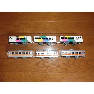 タカラトミー(Takara Tomy)のプラレール　車両　E257系（あずさ）・E233系（中央線）(電車のおもちゃ/車)