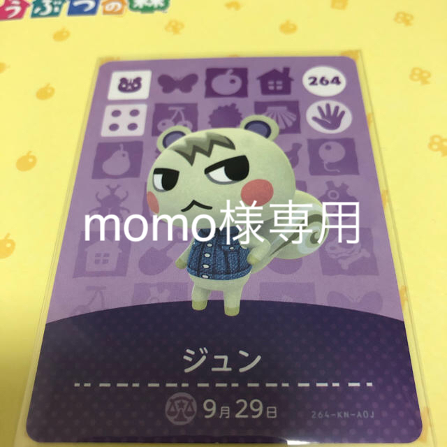 とびだせどうぶつの森 amiiboカード アミーボカード　ジュン