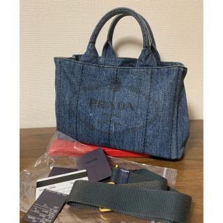 プラダ(PRADA)のプラダカナパS デニム　シルビア様専用(トートバッグ)