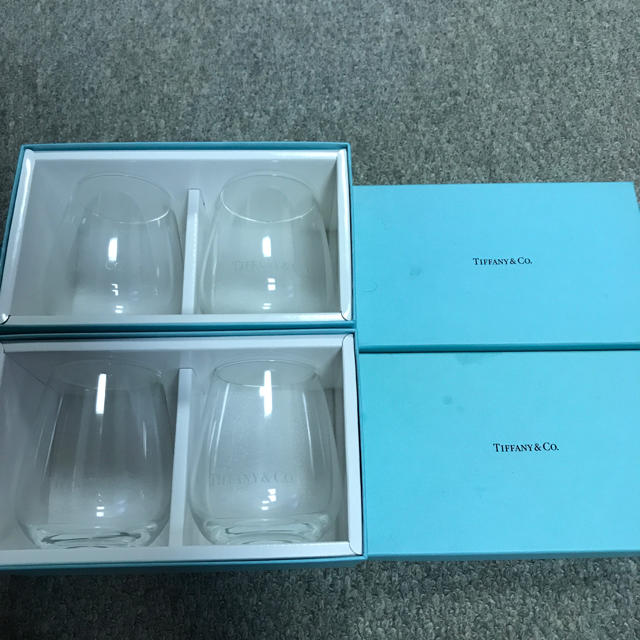 ティファニーグラスセット　2個×2箱　Tiffany &Coグラスセット