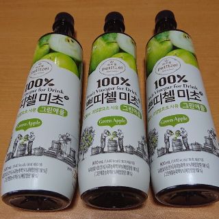 PJ 美酢〔ミチョ〕グリーンアップル 900ml × 3本(ソフトドリンク)