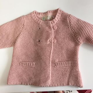 ザラキッズ(ZARA KIDS)のZARAベビーカーディガン74㎝(カーディガン/ボレロ)