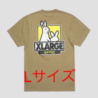 エクストララージ(XLARGE)の新品 FR2 XLARGE Tシャツ  ベージュ Lサイズ(Tシャツ/カットソー(半袖/袖なし))