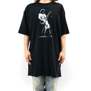 新品 レッドツェッペリン ジミーペイジ レスポール バンド 黒 ビッグ Tシャツ(Tシャツ/カットソー(半袖/袖なし))