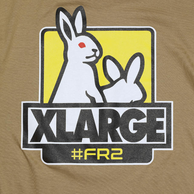 【新品】FR2 XLARGE Tシャツ  ベージュ Lサイズ 2
