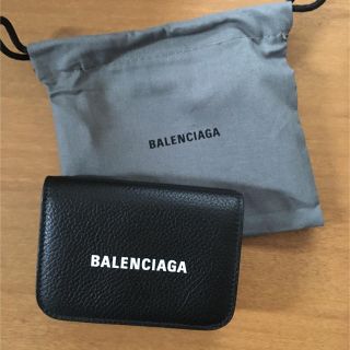 バレンシアガ(Balenciaga)の正規品 新品未使用 バレンシアガ 三つ折りミニ財布 ブラック(折り財布)