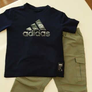 アディダス(adidas)の【adidas120㎝】上下セット(Tシャツ/カットソー)