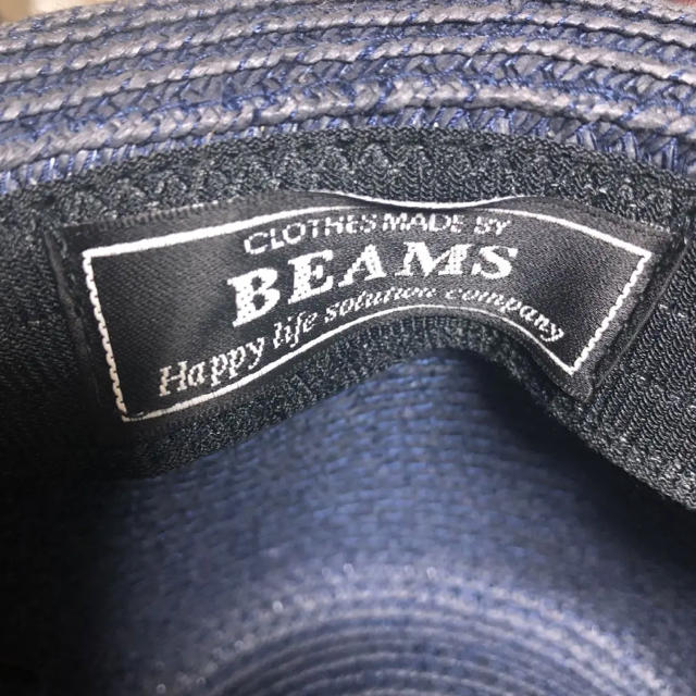 BEAMS(ビームス)のストローハット ビームスネイビー メンズの帽子(ハット)の商品写真