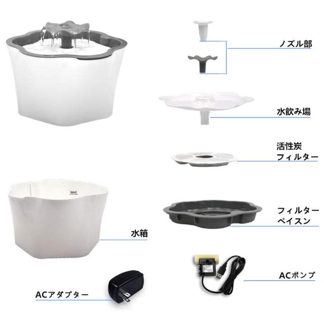 ペット 自動給水器 その他のペット用品(その他)の商品写真