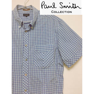 ポールスミス(Paul Smith)のPaul Smith ポールスミス コレクション ボタンダウンシャツ 半袖　L(シャツ)