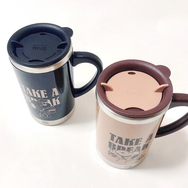 【PEANUTS×thermo mug】スリムタンブラー2点セット 1